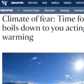 Straits Times Climate of Fear