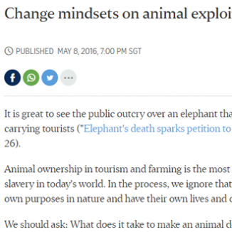 Change Mindsets on Animal Exploitation